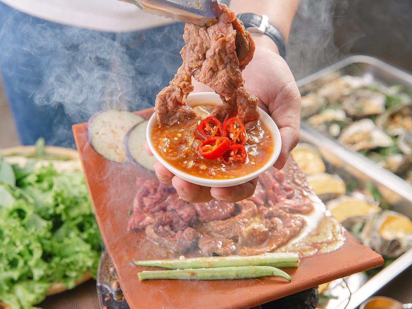 Bò nướng ngói